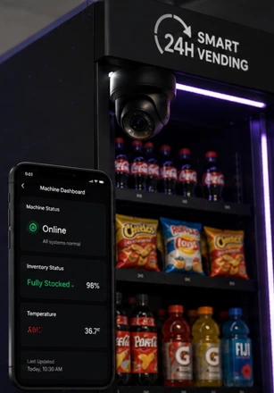Smart vending machine technology and remote inventory monitoring